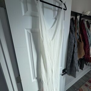 Cider white knit swim cover